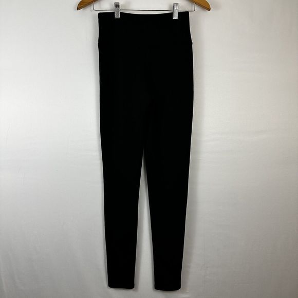 Spanx Assets Ponte Leggings Women's Small Black Front‎ Leg Seams - Picture 4 of 5